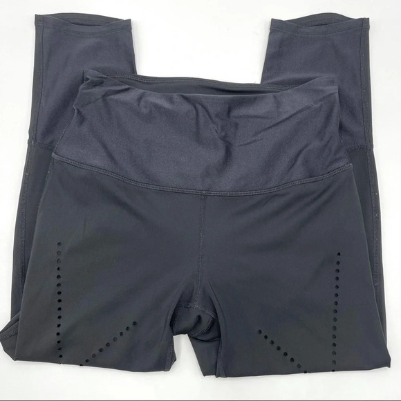 Zella perforated 3/4 black leggings size small - Picture 1 of 8